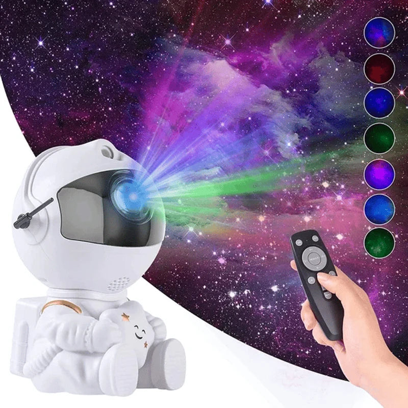 Astronaut Galaxy Projector Lamp – Starry Sky Night Light with Nebula & Laser Effects