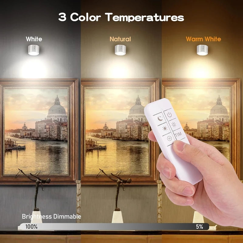 LED Magnetic Wall Lamp – Movable Spotlight for Bedside & Decorative Reading