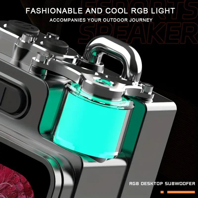 Mini RGB Portable Speaker – Wireless & AUX Dual Mode for Travel and Everyday Fun