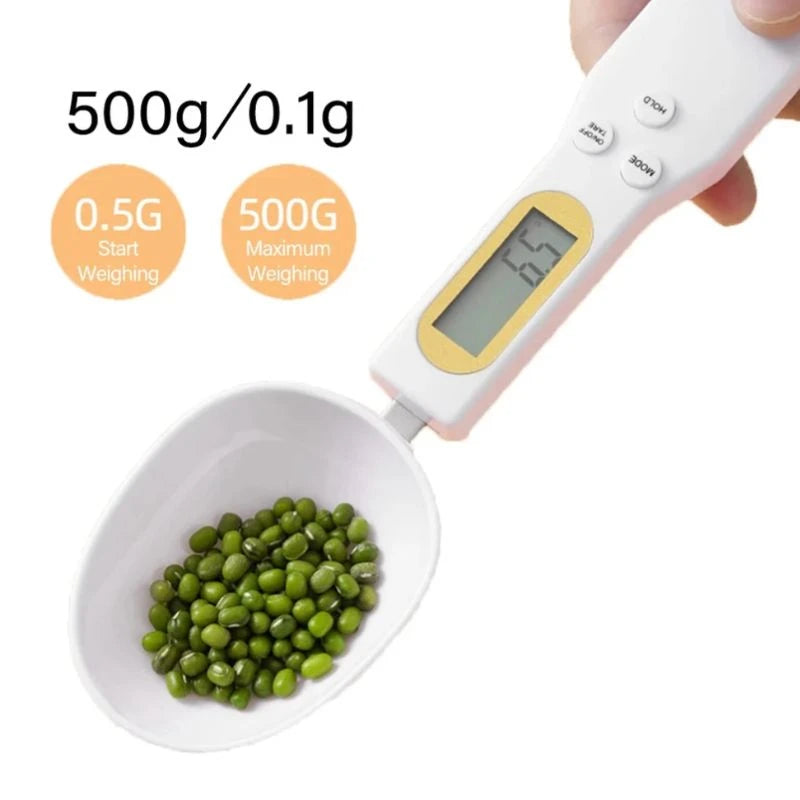 Mini Spoon Food Scale Digital Kitchen Electronic LCD Food Scale (0.1–500g)