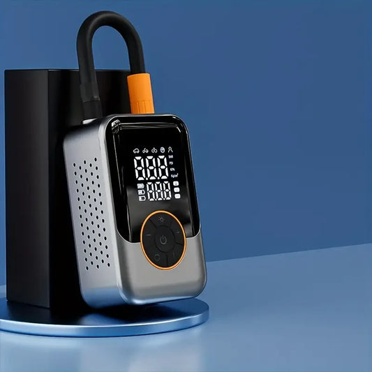 Portable Mini Wireless Tire Inflator – USB Rechargeable Air Pump with Digital Display