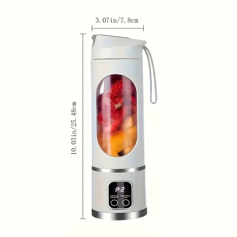 Portable USB Rechargeable Juicer – Cordless, Rechargeable, Easy to Clean, Perfect for Smoothies & Travel