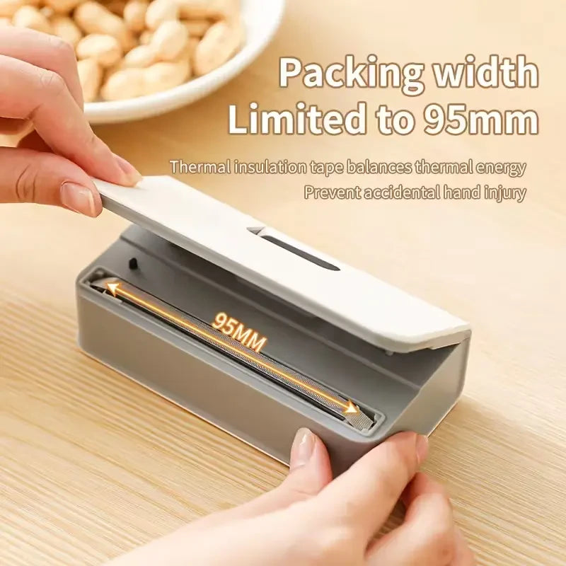 Portable USB Rechargeable Sealing Machine – 6 Modes, 100–300 Uses per Charge for Snacks & Food Storage