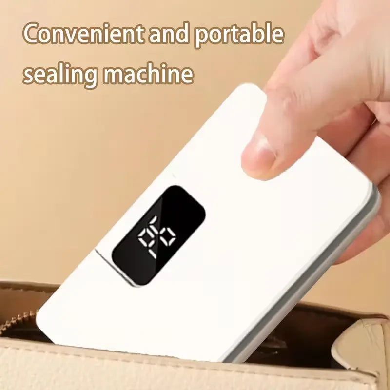 Portable USB Rechargeable Sealing Machine – 6 Modes, 100–300 Uses per Charge for Snacks & Food Storage