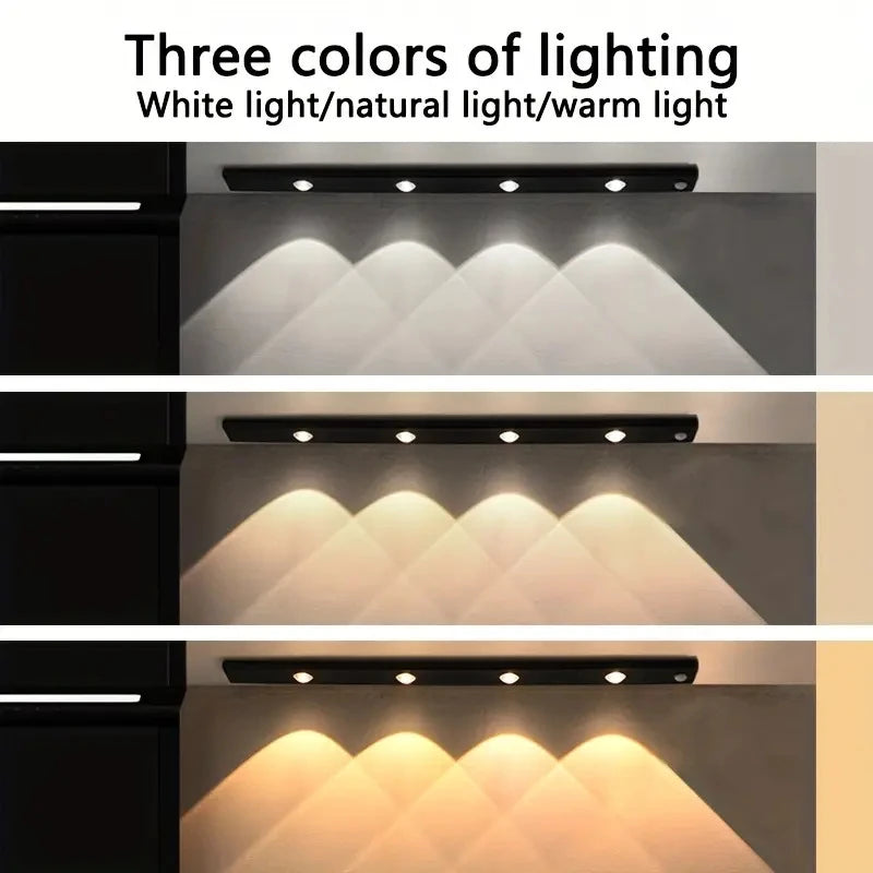 Smart LED Motion Sensor Light – Rechargeable Self-Adhesive Cabinet Strip
