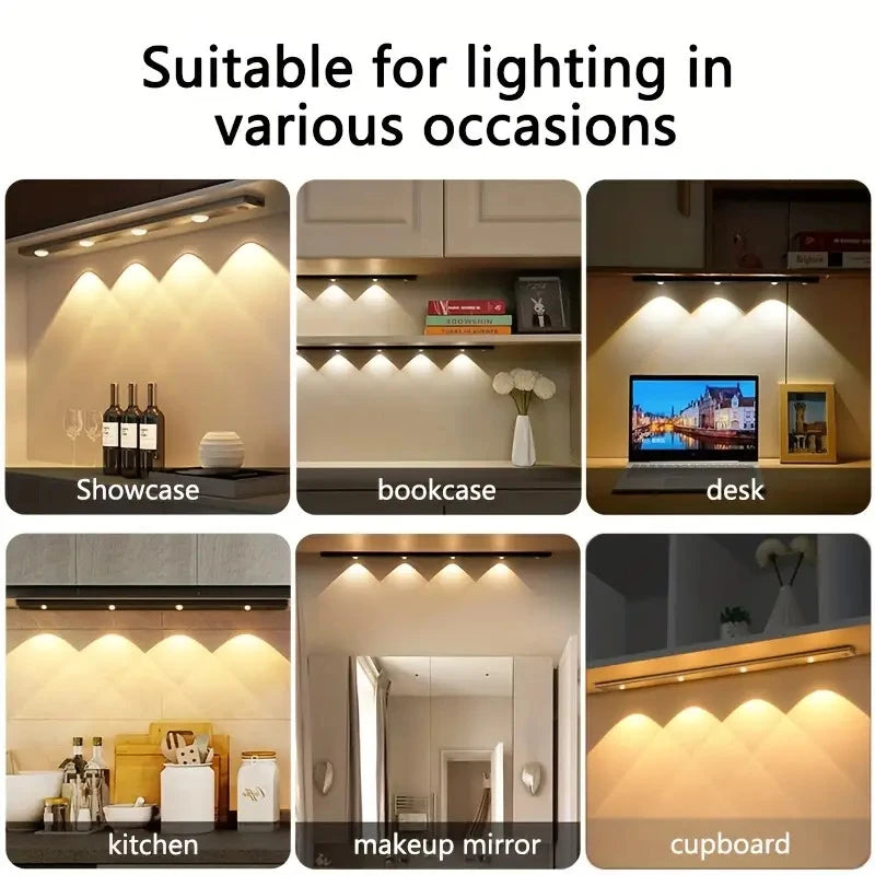 Smart LED Motion Sensor Light – Rechargeable Self-Adhesive Cabinet Strip