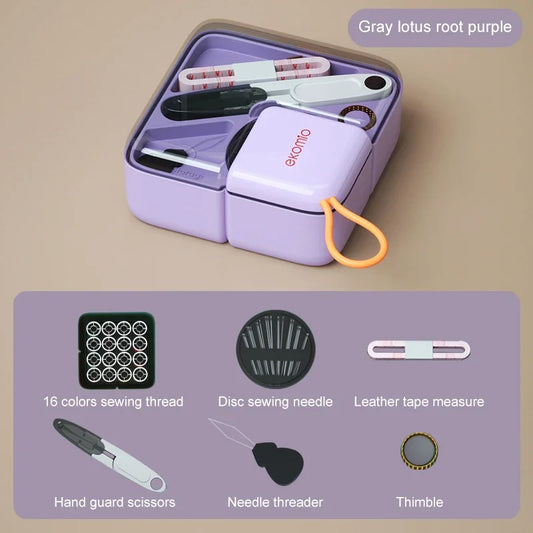 Portable Sewing Box Set - Multifunctional Mini Travel & Household Sewing Kit