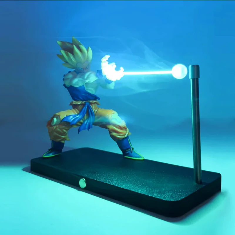 Dragon Ball Goku LED Night Light – Magnetic Touch Anime Lamp & Desk Ornament