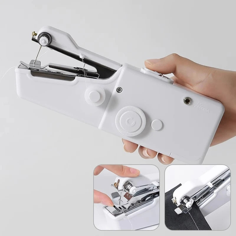 Electric Mini Sewing Machine – Household Handheld Multi-Function Overlock for Clothes
