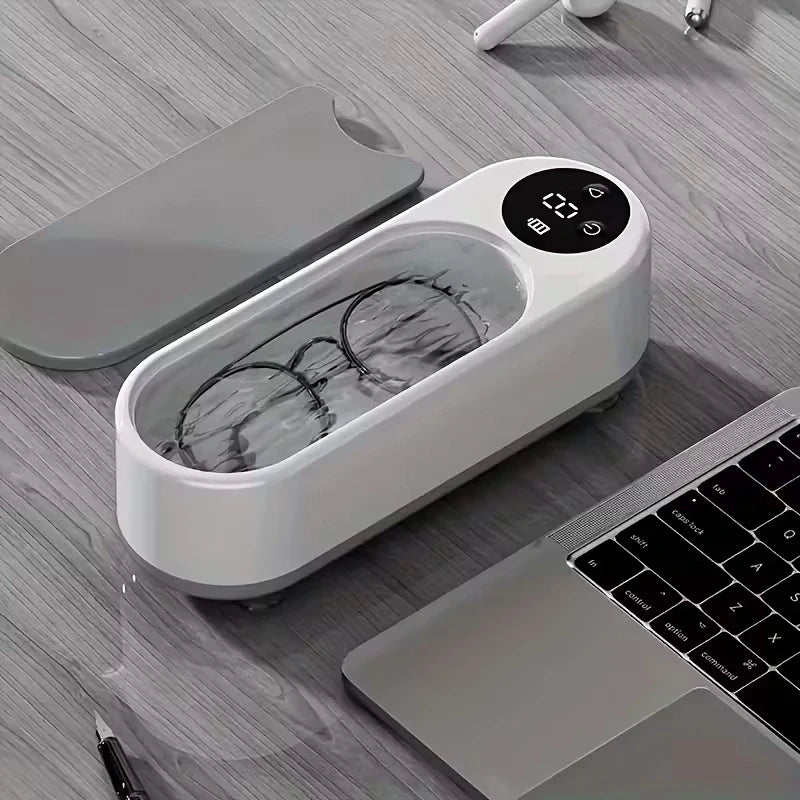 Rechargeable Portable Jewelry Cleaner – 360° Vibration Device for Rings, Glasses, Dentures & More