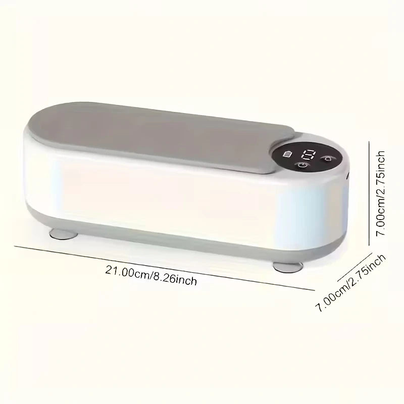Rechargeable Portable Jewelry Cleaner – 360° Vibration Device for Rings, Glasses, Dentures & More